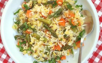 Kiczeri z zielonymi szparagami. Oczyszczanie organizmu.